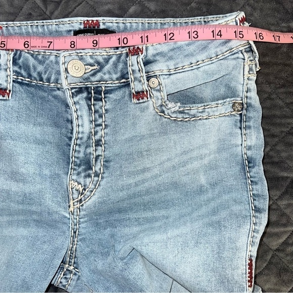 True Religion Jeans Women Size 30 Jennie Curvy Mid Rise Skinny Blue 28” CLO - Picture 9 of 10